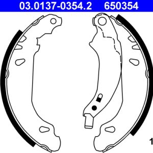 Set saboti frana ATE 03.0137-0354.2 – PEOUGET | AutoRival