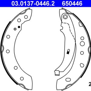 Set saboti frana ATE 03.0137-0446.2 – PEOUGET | AutoRival