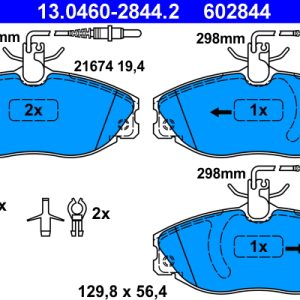 Set placute frana ATE 13.0460-2844.2 – PEOUGET | AutoRival