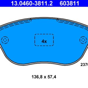 Set placute frana ATE 13.0460-3811.2 – PEOUGET | AutoRival