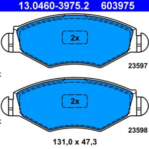 Set placute frana ATE 13.0460-3975.2 – PEOUGET | AutoRival