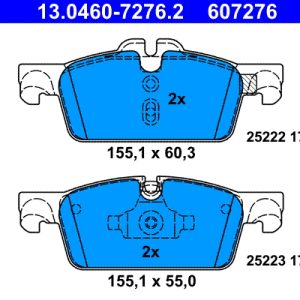 Set placute frana ATE 13.0460-7276.2 – PEOUGET | AutoRival