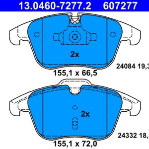 Set placute frana ATE 13.0460-7277.2 – PEOUGET | AutoRival