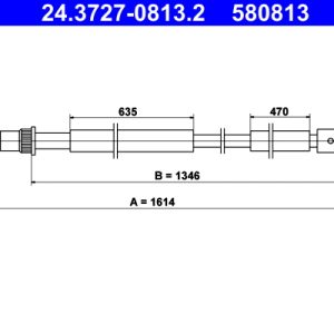 Cablu frana de parcare ATE 24.3727-0813.2 – PEOUGET | AutoRival