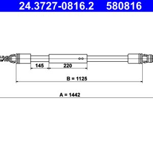 Cablu frana de parcare ATE 24.3727-0816.2 – PEOUGET | AutoRival