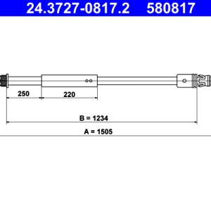 Cablu frana de parcare ATE 24.3727-0817.2 – PEOUGET | AutoRival