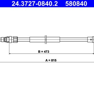 Cablu frana de parcare ATE 24.3727-0840.2 – PEOUGET | AutoRival