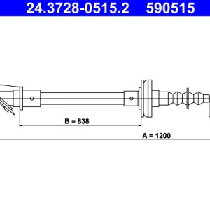 Cablu ambreiaj ATE 24.3728-0515.2 – PEOUGET | AutoRival