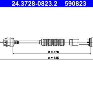 Cablu ambreiaj ATE 24.3728-0823.2 – PEOUGET | AutoRival