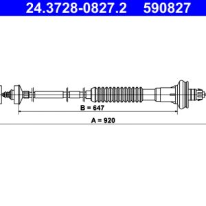 Cablu ambreiaj ATE 24.3728-0827.2 – PEOUGET | AutoRival