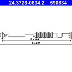 Cablu ambreiaj ATE 24.3728-0834.2 – PEOUGET | AutoRival