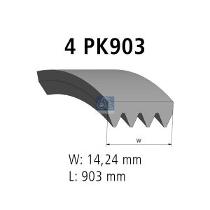 Curea transmisie cu caneluri DT SPARE PARTS 7.54800 – PEOUGET | AutoRival