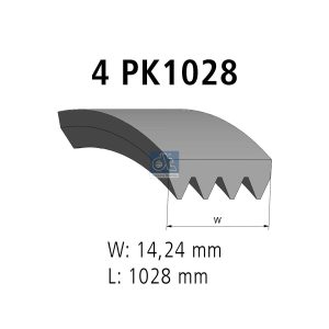 Curea transmisie cu caneluri DT SPARE PARTS 7.54801 – PEOUGET | AutoRival