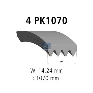 Curea transmisie cu caneluri DT SPARE PARTS 7.54803 – PEOUGET | AutoRival