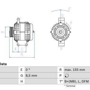 Alternator RENAULT CLIO II (BB_, CB_) 1.6 16V (BB01, BB0H, BB0T, BB14, BB1D, BB1R, BB2KL, BB3G... benzina 107 cai BOSCH 0 986 042 720