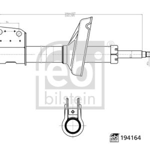 Amortizor RENAULT KANGOO Express (FC0/1_) 1.2 (FC01, FC0A, FC0F) benzina 58 cai FEBI BILSTEIN 194164