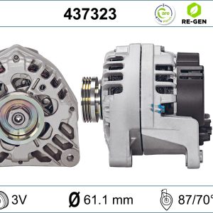 Alternator RENAULT TWINGO I Caseta/ Hatchback (S06_) 1.2 benzina 75 cai VALEO 437323