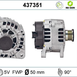 Alternator RENAULT TRAFIC II bus (JL) 1.9 dCi diesel 102 cai VALEO 437351