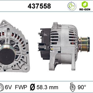 Alternator RENAULT CLIO II (BB_, CB_) 1.5 dCi (B/CB03) diesel 80 cai VALEO 437558