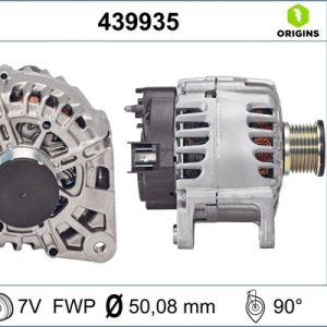 Alternator RENAULT CLIO IV Grandtour (KH_) 0.9 TCe 90 benzina 90 cai VALEO 439935
