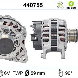 Alternator RENAULT CLIO IV Grandtour (KH_) 1.5 dCi 90 (KHN3, KHN4) diesel 90 cai VALEO 440755