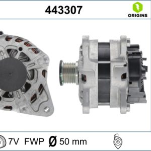 Alternator RENAULT CLIO IV Caseta/ Hatchback (BH_) 0.9 TCe 90 benzina 90 cai VALEO 443307