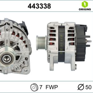Alternator RENAULT MASTER III platou / sasiu (EV, HV, UV) 2.3 dCi 180 FWD (EV04, HV04, UV04) diesel 179 cai VALEO 443338