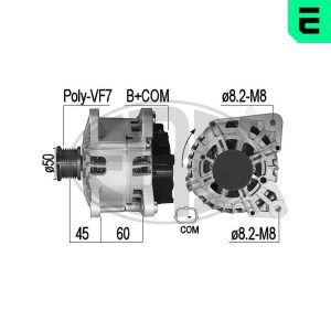 Alternator RENAULT CLIO IV Grandtour (KH_) 1.2 TCe 120 (KHAU) benzina 118 cai ERA 209524A