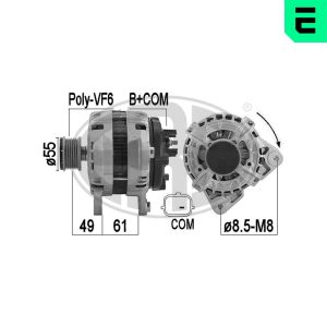 Alternator RENAULT KADJAR (HA_, HL_) 1.5 dCi 110 (HLA3) diesel 110 cai ERA 209537A