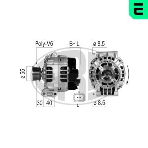 Alternator RENAULT MEGANE Scenic (JA0/1_) 1.6 16V (JA0B, JA04, JA11, JA00) benzina 107 cai ERA 210051A