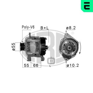 Alternator RENAULT CLIO II (BB_, CB_) 1.9 D (B/CB0E, BB0J) diesel 64 cai ERA 210222A