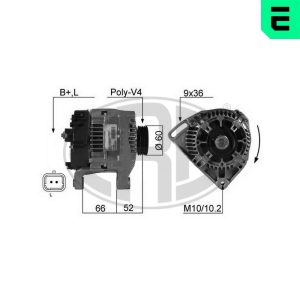 Alternator RENAULT KANGOO (KC0/1_) 1.2 (KC0A, KC0K, KC0F, KC01) benzina 58 cai ERA 210285A