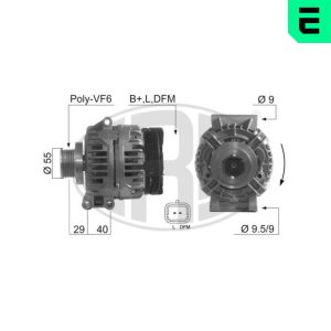 Alternator RENAULT ESPACE III (JE0_) 2.0 benzina 139 cai ERA 210397A
