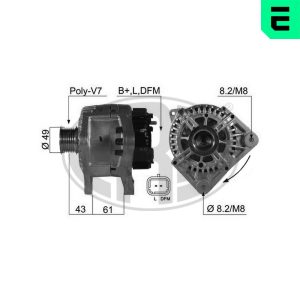 Alternator RENAULT MEGANE II (BM0/1_, CM0/1_) 2.0 Renault Sport benzina 224 cai ERA 210472A