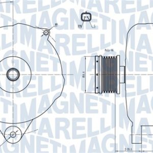 Alternator RENAULT GRAND SCENIC II (JM0/1_) 1.5 dCi diesel 103 cai MAGNETI MARELLI 063731876010