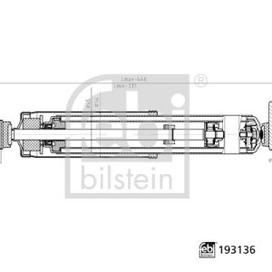 Amortizor RENAULT KANGOO Express (FC0/1_) 1.9 dCi 4x4 (FC0V) diesel 84 cai FEBI BILSTEIN 193136