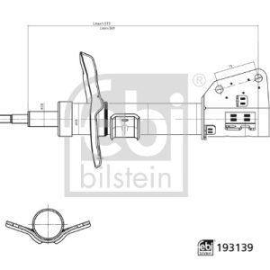Amortizor RENAULT MASTER III platou / sasiu (EV, HV, UV) 2.3 dCi 145 RWD (UV0F, UV0E, HV0E, HV0F, HV0T, HV10,... diesel 146 cai FEBI BILSTEIN 193139