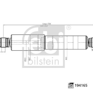 Amortizor RENAULT MASTER II platou / sasiu (ED/HD/UD) 2.5 D diesel 80 cai FEBI BILSTEIN 194165