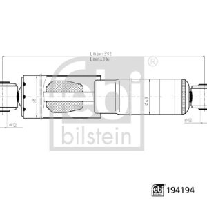 Amortizor RENAULT KANGOO Express (FC0/1_) 1.9 dTi (FC0U) diesel 80 cai FEBI BILSTEIN 194194