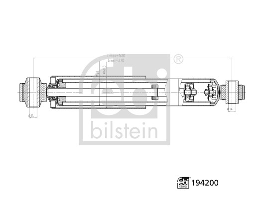 Amortizor RENAULT MASTER III platou / sasiu (EV, HV, UV) 2.3 dCi 145 RWD (UV0F, UV0E, HV0E, HV0F, HV0T, HV10,... diesel 146 cai FEBI BILSTEIN 194200