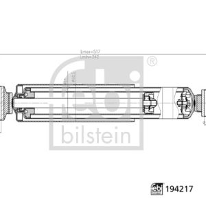Amortizor RENAULT MASTER III platou / sasiu (EV, HV, UV) 2.3 dCi 145 RWD (UV0F, UV0E, HV0E, HV0F, HV0T, HV10,... diesel 146 cai FEBI BILSTEIN 194217