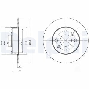 Disc frana DELPHI BG2258 – RENAULT | AutoRival