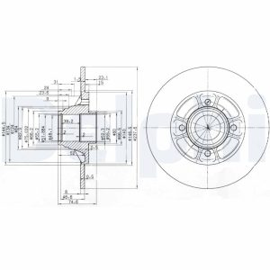Disc frana DELPHI BG2638 – RENAULT | AutoRival