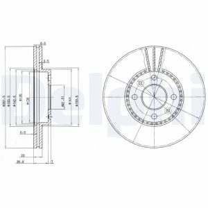 Disc frana DELPHI BG2693 – RENAULT | AutoRival