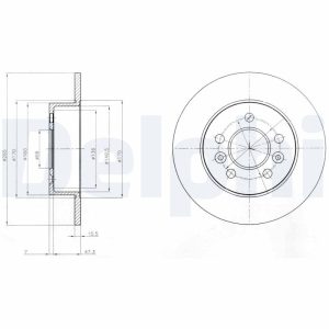 Disc frana DELPHI BG3552 – RENAULT | AutoRival