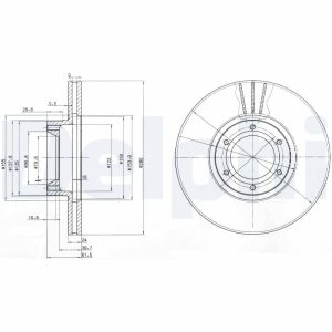 Disc frana DELPHI BG3553 – RENAULT | AutoRival