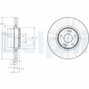 Disc frana DELPHI BG3688 – RENAULT | AutoRival