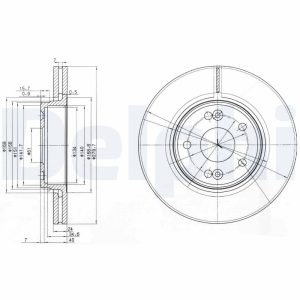 Disc frana DELPHI BG3733 – RENAULT | AutoRival