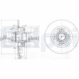 Disc frana DELPHI BG3888 – RENAULT | AutoRival