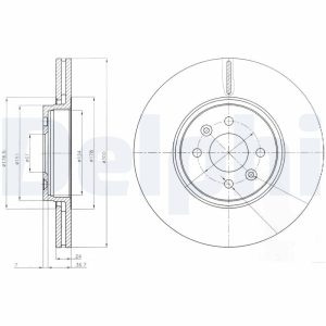 Disc frana DELPHI BG3929 – RENAULT | AutoRival
